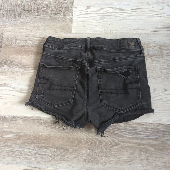 American Eagle Hi-Rise Shortie Jean Shorts - Picture 3 of 5